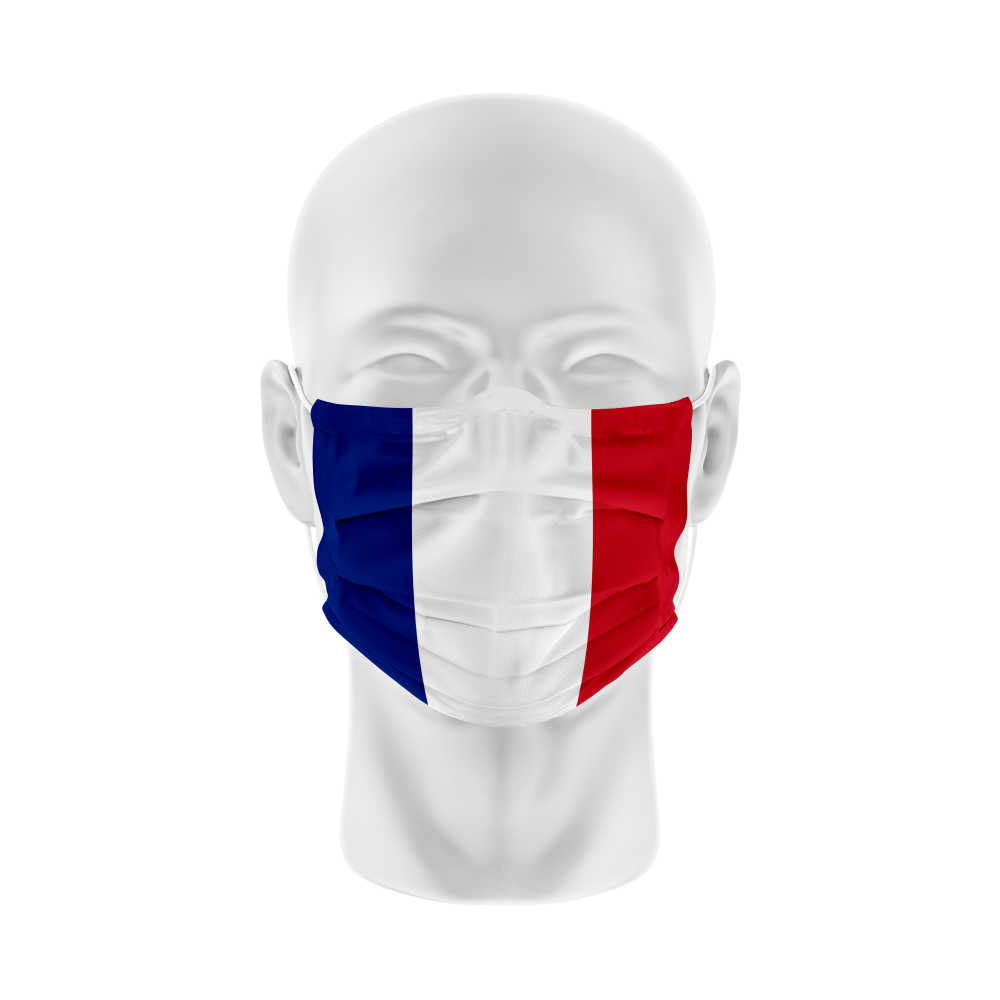 Mască textilă Franța - Flags.ro